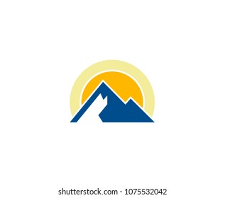 Mountain logo icon 