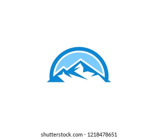 Mountain logo icon 