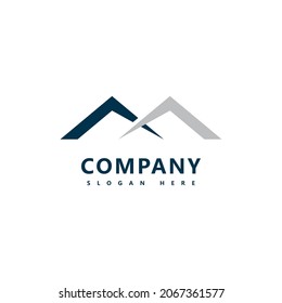 Mountain logo icon desain vektor template