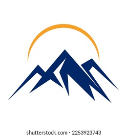 Mountain logo icon design illustration