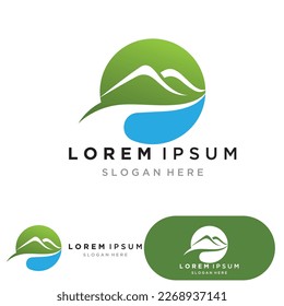 mountain Logo Icon Design – stock illustration