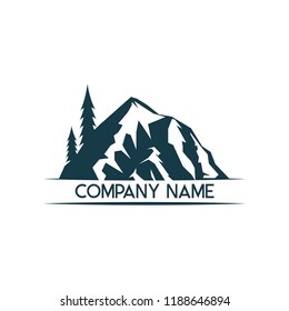 Mountain logo icon design template vector