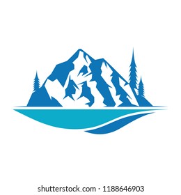 Mountain logo icon design template vector