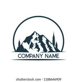 Mountain logo icon design template vector