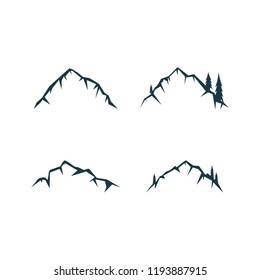Mountain logo icon design template vector