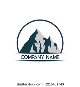Mountain logo icon design template vector