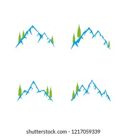 Mountain logo icon design template vector