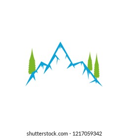 Mountain logo icon design template vector