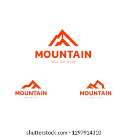 Mountain logo icon design template elements - Vector
