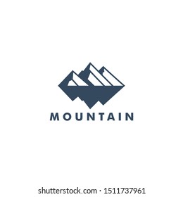 Mountain logo icon design template vector