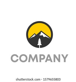 mountain logo icon design template sign