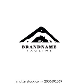diseño de icono de logotipo de montaña ilustración vectorial moderna