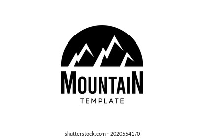 Mountain logo icon design template vector elements for your company brand. black logo
