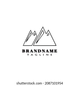 mountain logo icon design template modern vector illustration