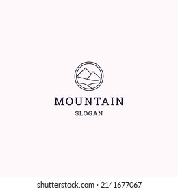 Mountain logo icon design template vector illustration