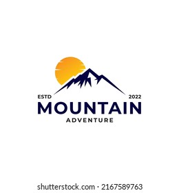 mountain logo icon design template.