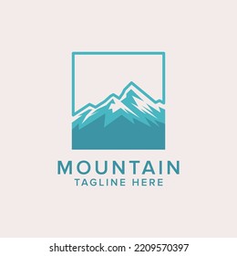 mountain logo icon design template. luxury, vector.