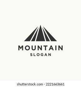 Mountain logo icon design template 