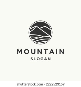 Mountain logo icon design template vector illustration