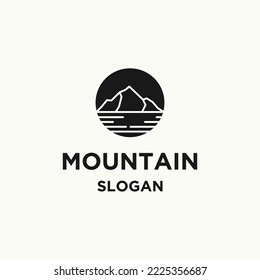 Mountain logo icon design template