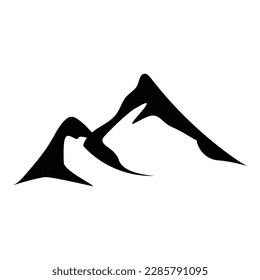 Mountain logo icon design template isolated