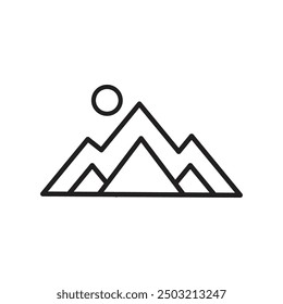 Mountain logo icon design template isolated illustration