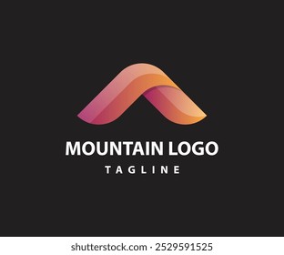 Mountain logo icon design template