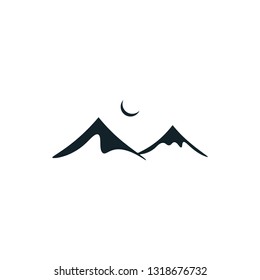 Mountain logo icon design. Vector illustration