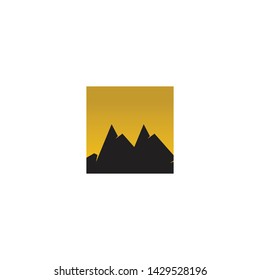 Mountain logo icon design vector template
