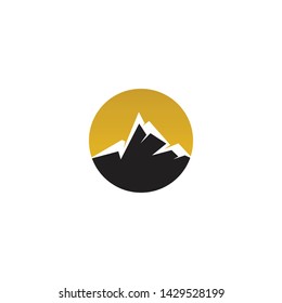 Mountain logo icon design vector template