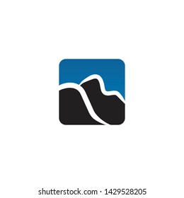 Mountain logo icon design vector template
