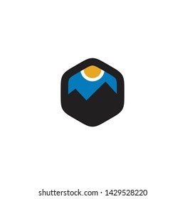 Mountain logo icon design vector template