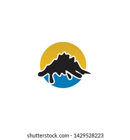 Mountain logo icon design vector template