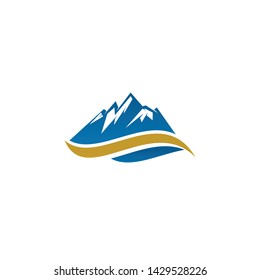 Mountain logo icon design vector template