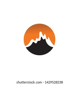 Mountain logo icon design vector template