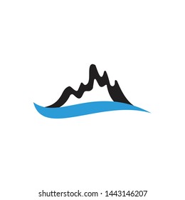 Mountain logo icon design vector template