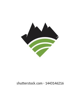 Mountain logo icon design vector template