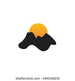 Mountain logo icon design vector template