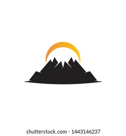Mountain logo icon design vector template