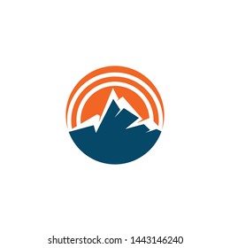 Mountain logo icon design vector template