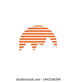Mountain logo icon design vector template