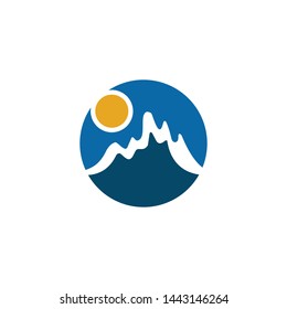Mountain logo icon design vector template