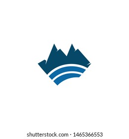 Mountain logo icon design vector template