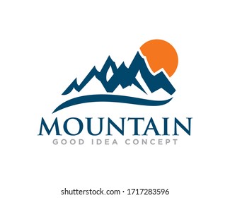 Design-Vektorillustration für Mountain-Logo