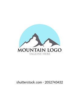 mountain logo and icon design vector template