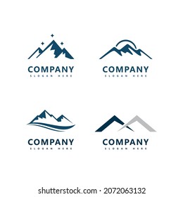 Mountain logo icon design vector template