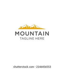 Plantilla vectorial de diseño de icono de montaña