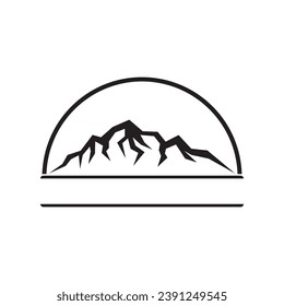 Mountain logo icon design vector illustration template
