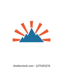 Mountain logo icon element design template vector