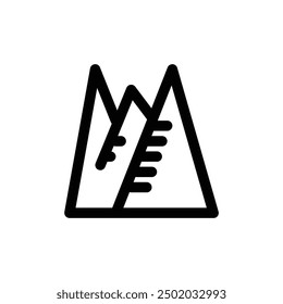mountain logo icon element line